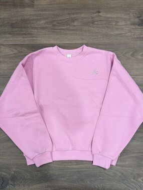 Alo Candy Heart Pink Crewneck Size Small